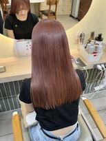 テトラ バイ ネオリーブ 横浜西口店(tetra by neolive)&nbsp;ピンクベージュ　ケアブリーチ2回　ハイトーン　ロング横浜★