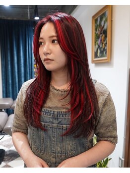 グッドフェローズ キタホリエ(GoodFellas kitahorie)の写真/色落ちまで私にハマる、好きな服まで可愛く見える北堀江のブリーチデザインカラー特化サロンで明日も可愛く