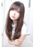 シースルーバング艶ツヤもて髪ワンカール