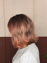 ルーファス 恵比寿 渋谷(Ruufus)&nbsp;深みのあるピンクカラー切りっぱなしボブ【Ruufus恵比寿渋谷】