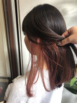 アン(Hair make un) インナーカラー