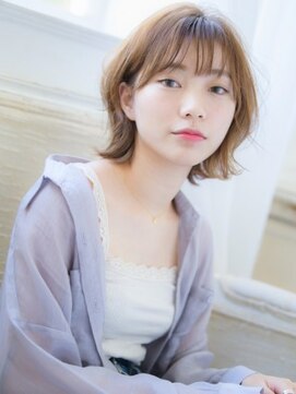 ネオリーブシェリエ 浅草店(Neolive cherie) 外ハネボブ ウルフ仕立て 浅草　美容室