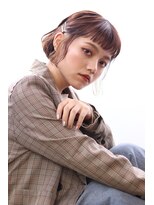 マルシェ(marche)&nbsp;【marcheとや】インナーカラーウェーブ巻きミニボブピンアレンジ