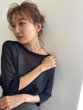 シェノン サントル(CHAINON CENTRE) 前髪/マチルダボブ/ピンクベージュ/インナーグレージュ