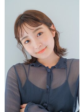 ガリカ シーム(Gallica/SEAM) 耳かけショート外ハネボブ/こっくりチョコレートブラウン<原宿>