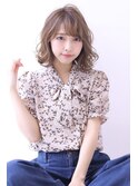 ことりベージュローライト大人かわいい小顔スリークボブ大人ボブ