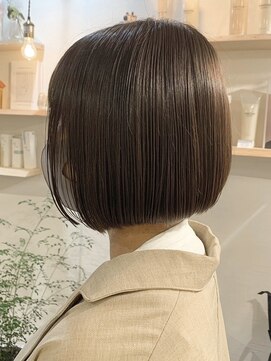 ミルヘアデザイン(mil hair design) ショートカットショートボブベージュカラーグレージュカラー