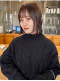 外ハネスタイル