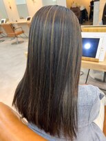 テトテ 三宮店(Tetote)&nbsp;【tetote米林のサロンスタイル】艶髪ストレート/　メッシュ