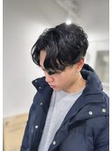 20代30代メンズスパイラルパーマ