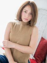 スペース 海浜幕張(spes) 海浜幕張/髪質改善/ゴールドベージュ×くびれ外ハネボブパーマe