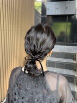 アクト(ACT)&nbsp;ミディアムヘア/ローポニーアレンジ/リボンアレンジ
