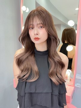 ボタン シブヤ(VOTAN SHIBUYA) 韓国ヘア/顔まわりカット/くびれヘア/前髪あり/ブリーチなし