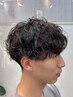 ★座間味指名　期間限定★ メンズパーマ＋カット＋眉カットor炭酸泉
