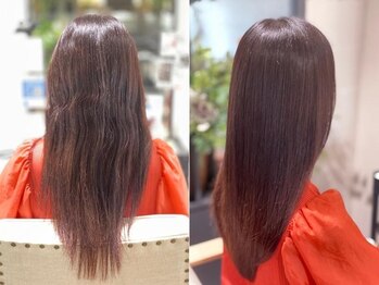 ステージ デコオリジン(stage deco origin)の写真/高濃度水素ストレートは驚きの艶と指通りと柔らかさ◎ダメージレスはもちろん髪質改善効果もウレシイ★