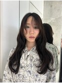 美髪シアーカラーピンクブラウンショートカット切りっぱなしボブ