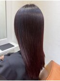 バイオレット系でよりツヤツヤに見える髪質改善矯正