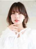ナチュラルインナー/くびれレイヤー/ボブ/ゆるふわ大人可愛い