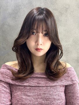 ヴェイン 渋谷(vain) くびれヘア顔周りレイヤースタイル