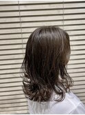 【軽やかレイヤー】ワンカールパーマ　ミディアム　セミロング