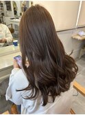コテ巻き×ベージュカラー