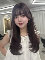 ボタン ハカタ(VOTAN hakata) @votan_juri/ラベンダーカラー/秋カラー/レイヤーカット