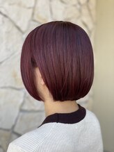 ヘアメイク ヴァロ(Hair Make VaLo)&nbsp;ピンク★ぱつっとボブ