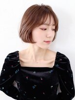 リノア 西梅田 福島(Linoa)&nbsp;梅田/髪質改善/ローズブラウン×シースルーバング×カールボブ