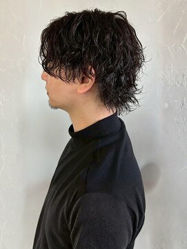 マップデザイン(map design) スパイラルパーマ ウルフカット ニュアンスパーマ メンズカット