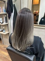 ヘアプレイスソル (HAIR PLACE SoL)&nbsp;ブリーチカラー/アッシュベージュ/ストレートヘア