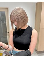 ロマリア 渋谷 渋谷宮益坂(Lomalia)&nbsp;イメチェン/ベージュ/ダブルカラー/ボブ/前髪/渋谷駅