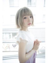 サロンドミルク 原宿(salon de MiLK)&nbsp;【salon de MiLK 原宿】中がけ外ハネウェットボブ