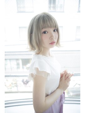 サロンドミルク 原宿(salon de MiLK) 【salon de MiLK 原宿】中がけ外ハネウェットボブ