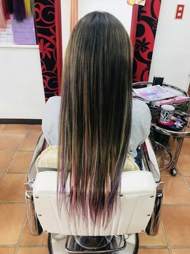 ヘアメイク プリンセス(Hair Make PRINCESS) エクステでユニコーン