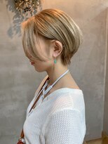 テトヘアー(teto hair) short(ミルクティベージュ、ハンサムショート、ブロンド)