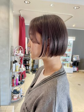 リリオ(Lilio) ミニボブ×ラベンダーグレージュ