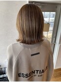 外ハネボブインナーカラー