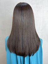 オリーブグレージュ_外ハネボブセクションカラー_ba403211