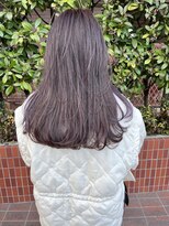 ユニ(uni)&nbsp;ラベンダーカラー/ロングレイヤー/]ハイトーンカラー/２０代