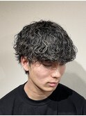 【メンズ】メッシュ波巻きパーマ