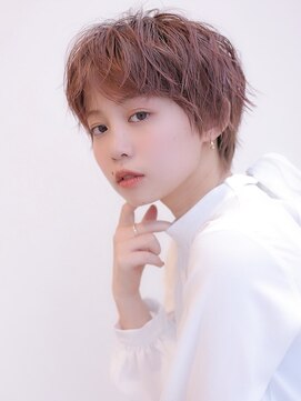 アグ ヘアー ロイス 新越谷店(Agu hair royce) 《Agu hair》ピンク×ハンサムショート