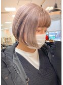 【soso 伊勢田】ミニボブ×ミルクティー【横浜/ブリーチ】
