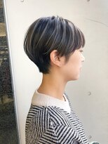 フェイス 石川町 (FACE) ハンサムショート×ハイライトカラー×前髪あり×30代40代