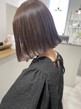 マッシュ 天王寺あべの(MASHU) ボブ×ラベンダーグレージュ