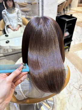 ロンドローズ 名古屋(Lond damaskRose) 顔周り ダブルカラー 名駅 ブリーチ 髪質改善 ボブ 韓国521