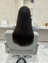 キング(K!ng)&nbsp;縮毛矯正髪質改善ハイライトレイヤーカット楠葉美容室エクステ