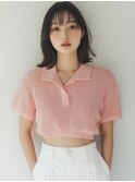 黒髪/ボブルフ/ネビージュ/小顔/ワンレン/水戸/髪質改善/前髪