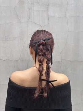 ミンクスリッカ 表参道(MINX RICCa) 編みおろしアレンジ