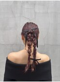 編みおろしアレンジ