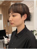 ★マッシュショート大人のくびれショート小顔前髪ありショート